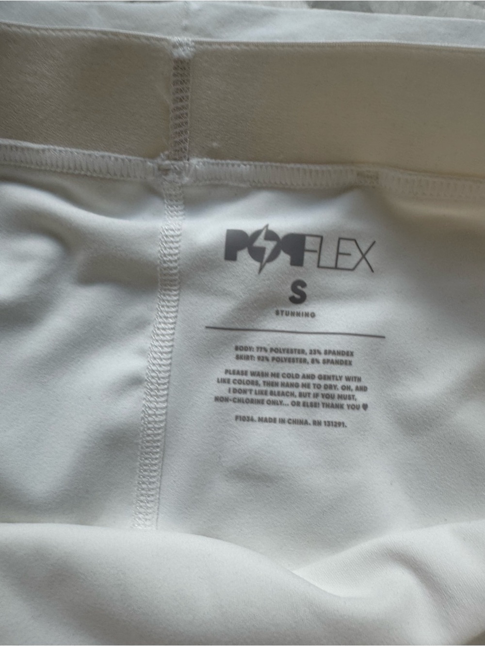 POPFLEX White Mini Wrap Skirt - Picture 8 of 8